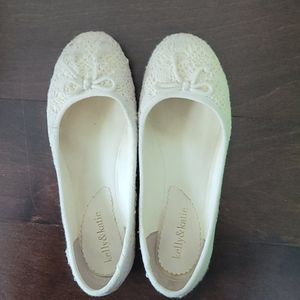 Kelly & Katie white flat 7.5